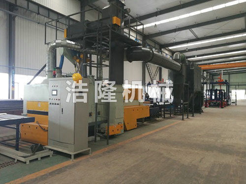 噴砂除塵線實(shí)景圖 噴砂除塵線實(shí)景圖